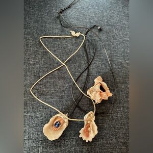 Shell Pendants with Unique Pearl Accents